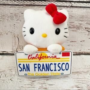 Vintage Hello Kitty San Francisco License Plate Plush